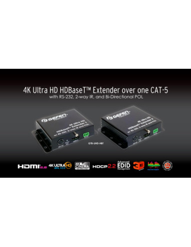 Extensor HDMI (receptor y remitente) a través de un solo Cable UTP CAT