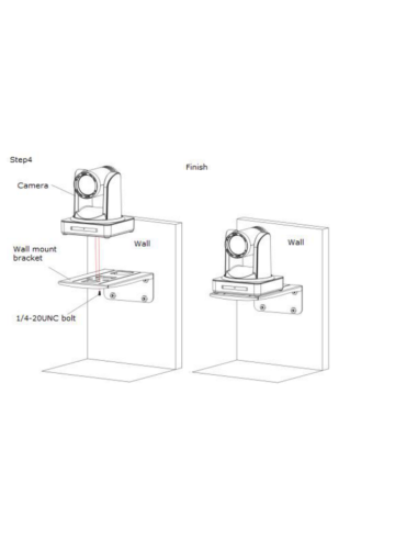 RGBLINK SOPORTE CAMARA PARED ALUMINIO