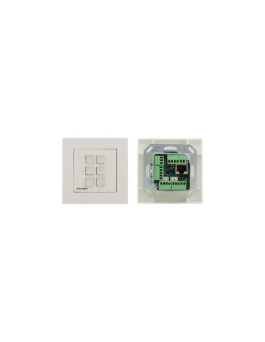 KRAMER RC-306 BOTONERA CONTROL 6 BOTON POE I/O