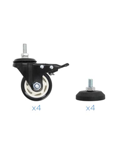 TooQ FS20200M-B Soporte de suelo con ruedas/patas para pantallas de 60" - 105"