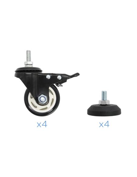 TooQ FS20200M-B Soporte de suelo con ruedas/patas para pantallas de 60" - 105"