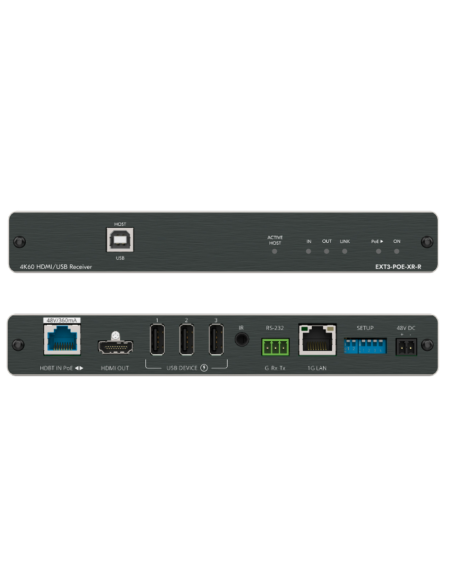 KRAMER EXT3-POE RECEPT POE, USB, HDMI, ETH, HDBT