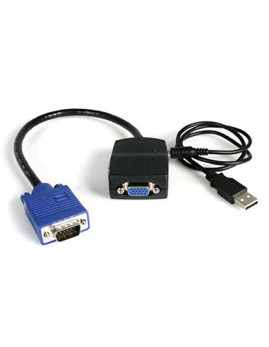 StarTech.com Duplicador Divisor de Vídeo VGA 2 puertos Compacto Alimentado por USB - Cable Splitter