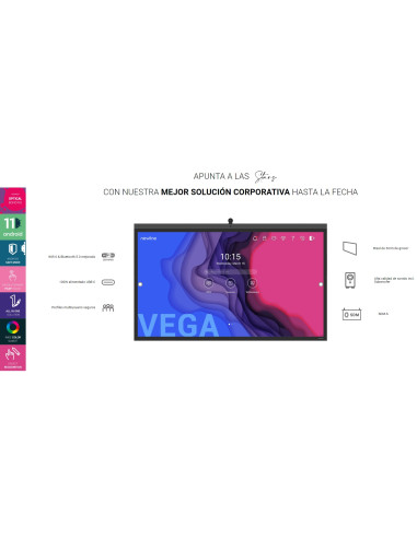 Monitor 4K táctil Capacitivo 86" Newline VEGA...
