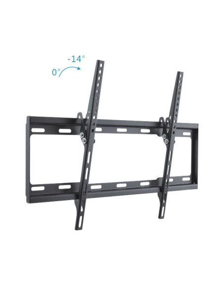 SOPORTE MONITOR PARED INCLINABLE 32"-65" 600X400 35 KG NEGRO