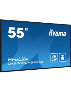 iiyama PROLITE Pizarra de caballete digital 139,7 cm (55") LED Wifi 500 cd / m² 4K Ultra HD Negro Procesador incorporado Android