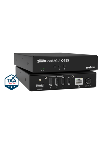 MATROX QUADHEAD2GO Q155 4K IN 1HDMI OUT 4HDMI