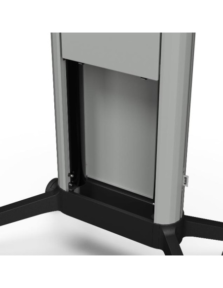 SMS SOPORTE MONITOR SUELO EVER350 MOBILE GRIS CLARO SOFT MOTOR 600x400 100 KG.