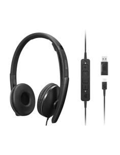 Lenovo 4XD1M45627 auricular y casco Auriculares Alámbrico Diadema USB Tipo C Negro