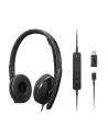 Lenovo 4XD1M45627 auricular y casco Auriculares Alámbrico Diadema USB Tipo C Negro