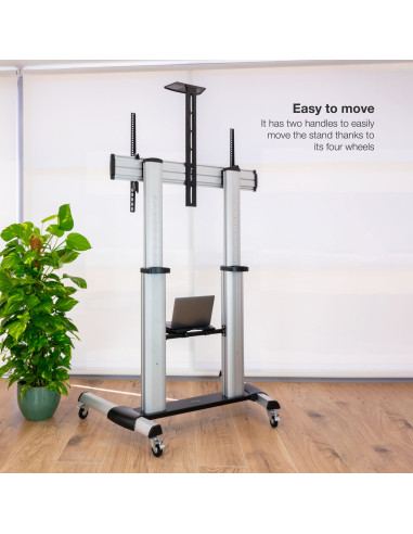 Soporte de Suelo de Aluminio con Ruedas para...