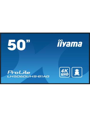 iiyama LH5060UHS-B1AG pantalla de señalización Pizarra de caballete digital 125,7 cm (49.5") LED Wifi 500 cd / m² 4K Ultra HD Ne