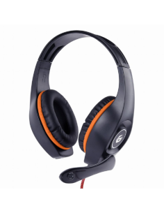 AURICULARES GEMBIRD NARANJA- NEGRO 3,5MM