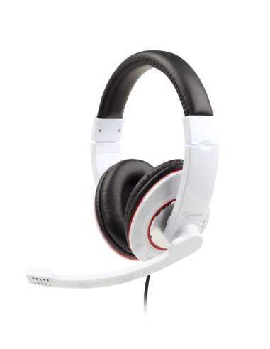 AURICULARES ESTEREO GEMBIRD BLANCO BRILLANTE