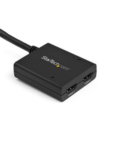 StarTech.com Multiplicador de Vídeo HDMI de 2 Puertos - Splitter HDMI 4k 30Hz de 2x1 Alimentado por USB