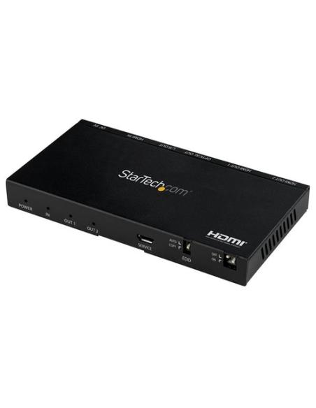 StarTech.com Divisor HDMI de 2 Puertos - de 4K 60Hz con Escalador Incorporado
