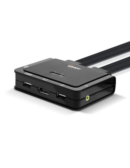 Lindy 42344 interruptor KVM Montaje en rack Negro