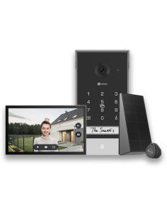 EZVIZ VIDEOPORTERO WIFI EP7 2K BATERIA EXTERIOR CON PANEL SOLAR NEGRO/PLATA