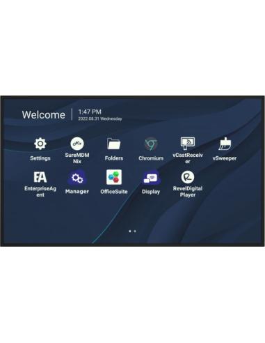 Viewsonic CDE9830 pizarra y accesorios interactivos 2,49 m (98") 3840 x 2160 Pixeles Pantalla táctil Negro USB