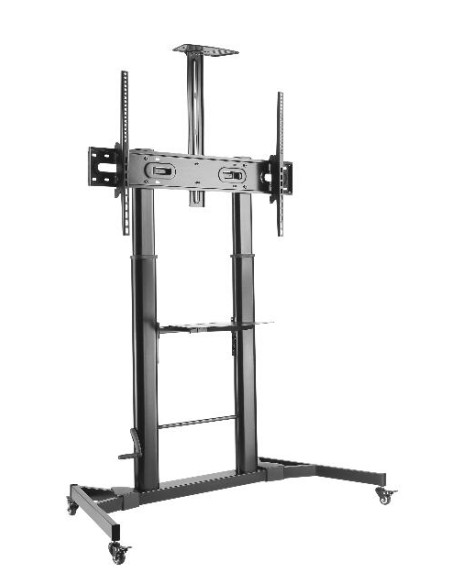 TRAULUX LIFTY SOPORTE MÓVIL MONITOR MANIVELA 60" A 86" 75 KG. 1000x600 CON SOPORTE CÁMARA
