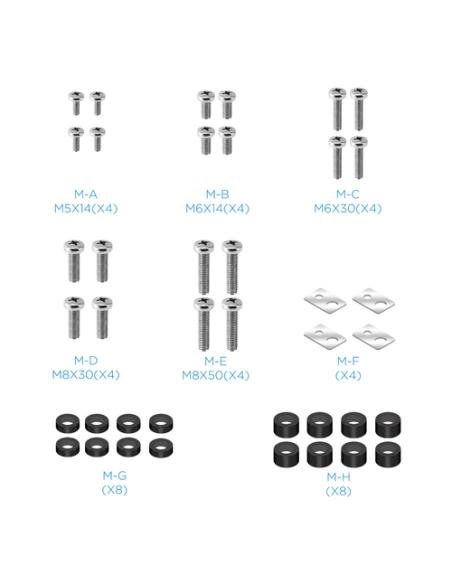 TooQ RAMSÉS Soporte de Suelo con Ruedas para Pantallas 37"- 70", Negro