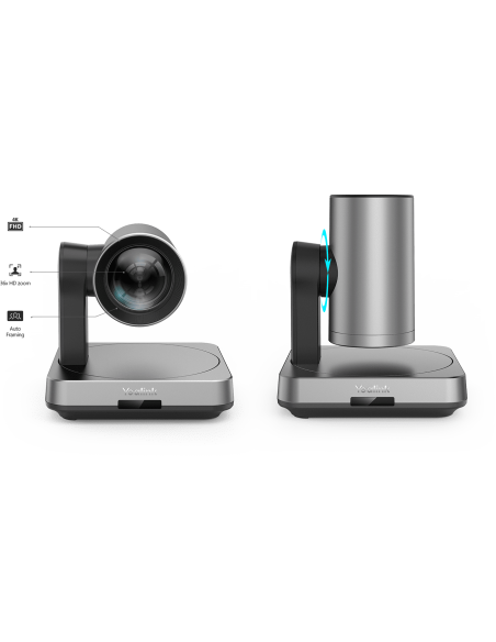 (BLACK WEAK) YEALINK Sistema de Videoconferencia Yealink UCV84 + MSpeaker II + Micrófono VCM36-W+ Yealink Roomcast + WPP30