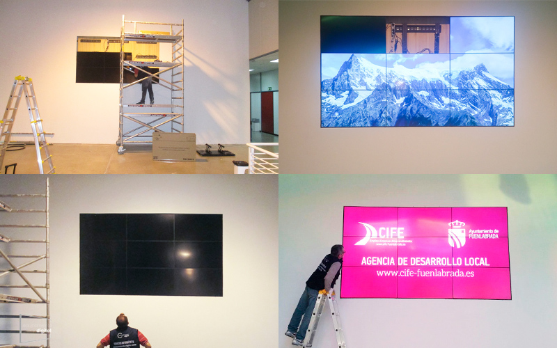 instalaciones videowall y carteleria digital - equipamiento digital